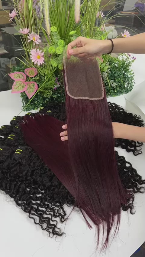 Luxury Lace RAW: Burgundy and Blonde